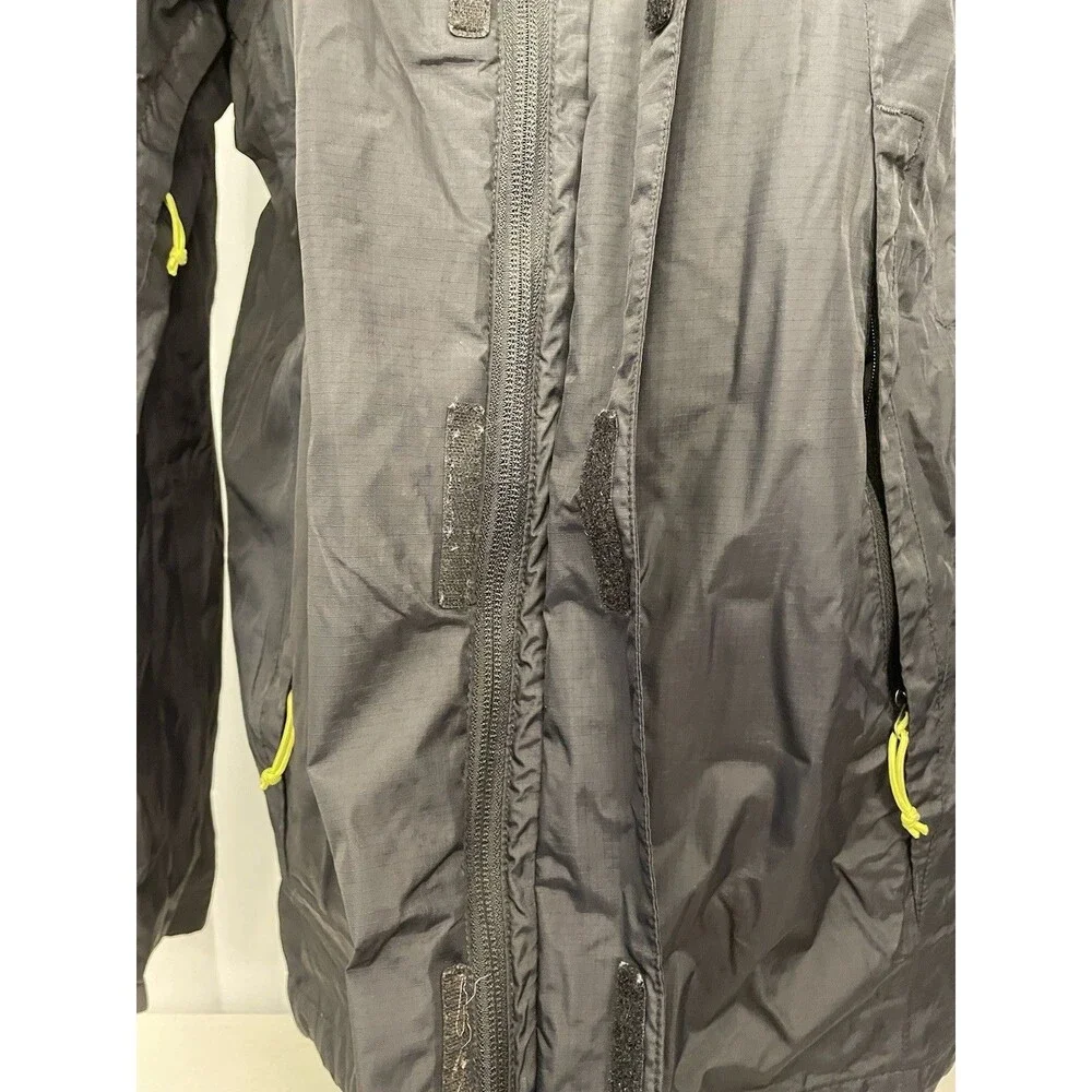 The North Face Jacket M Medium 46” Zip Long Sleeve Black Outdoor Fishing Nylon